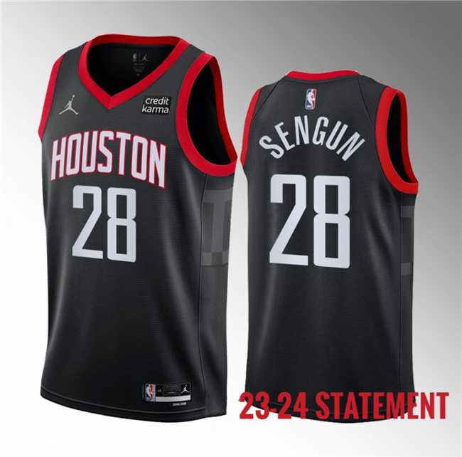 Men's Houston Rockets #28 Alperen Sengun Black 2023 Statement Edition Stitched Basketball Jersey Dzhi ,We sell and wholesale Men's Houston Rockets #28 Alperen Sengun Black 2023 Statement Edition Stitched Basketball Jersey Dzhi  on line form chian!